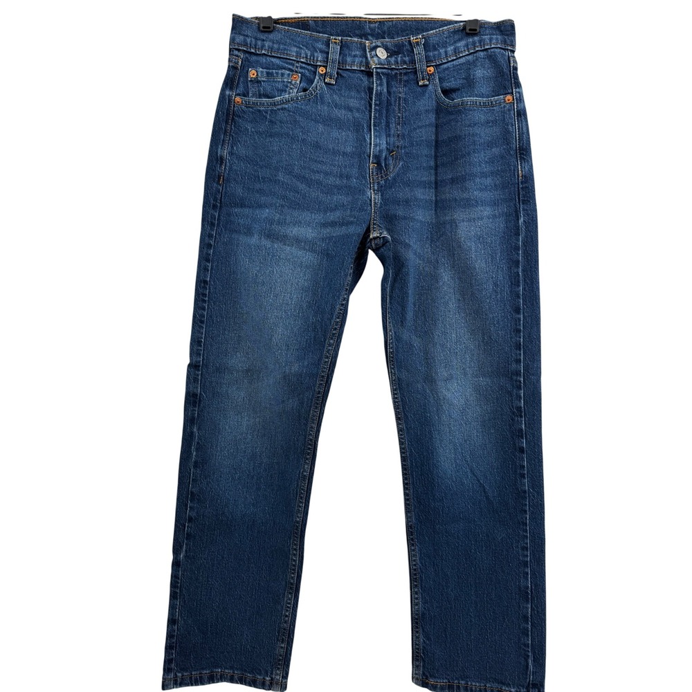 Levi 505 Regular Fit Straight Leg Jeans Mens W30 L29 Blue Denim 00505-3172